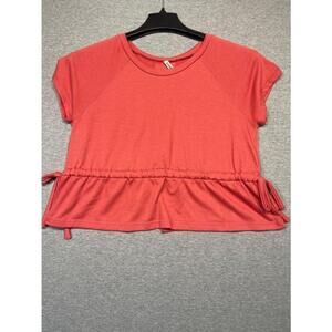 Women's Tresics Red Short Sleeve Cropped T-Shirt Size S
